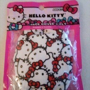 Hello Kitty Face Cover 3 Ply